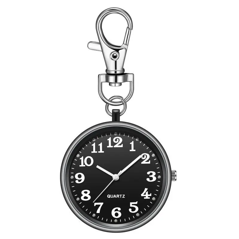New Pocket Watch for Exam Clear Large Number Literal Keychain Hanging Watch for Elderly Students Fashionable All-match Nurse Watch