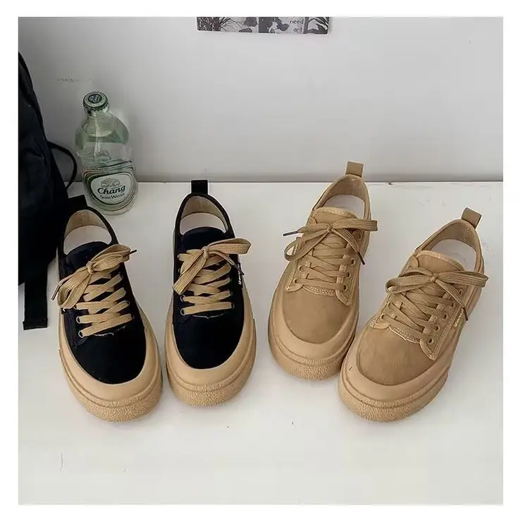 Popular Sneakers for Women, 2025 Spring New Style, Versatile, Small, Tall, Thick-Soled, Breathable Canvas Shoes for Women — feature 10