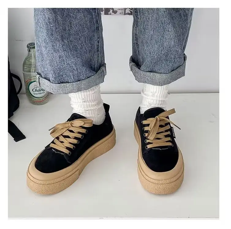 Popular Sneakers for Women, 2025 Spring New Style, Versatile, Small, Tall, Thick-Soled, Breathable Canvas Shoes for Women — feature 12
