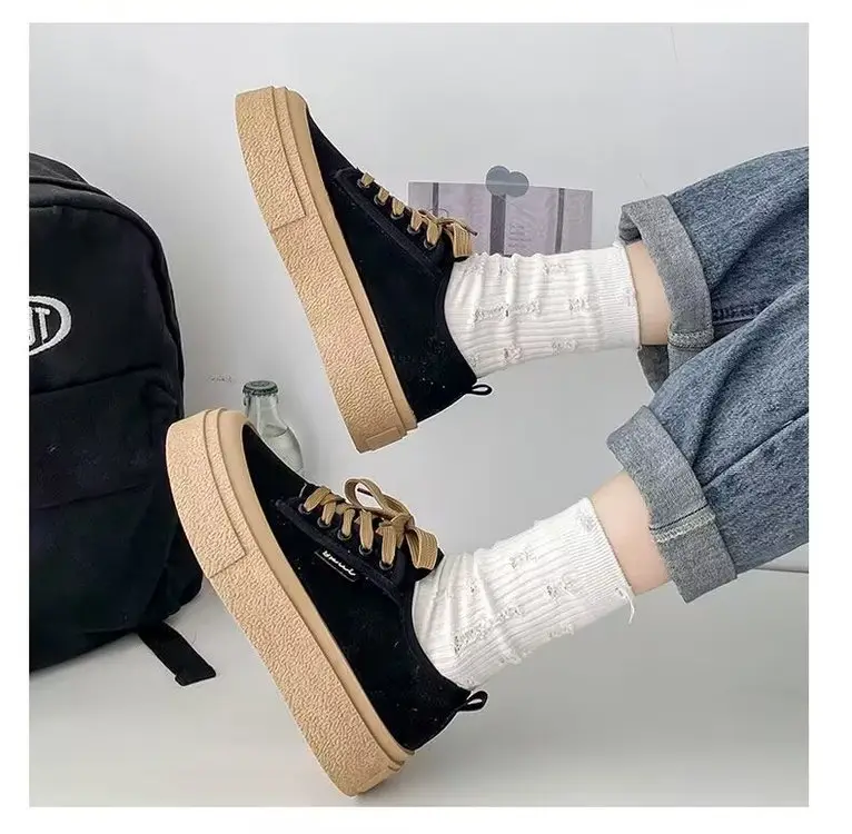 Popular Sneakers for Women, 2025 Spring New Style, Versatile, Small, Tall, Thick-Soled, Breathable Canvas Shoes for Women — feature 13