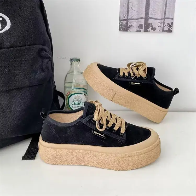 Popular Sneakers for Women, 2025 Spring New Style, Versatile, Small, Tall, Thick-Soled, Breathable Canvas Shoes for Women — feature 14