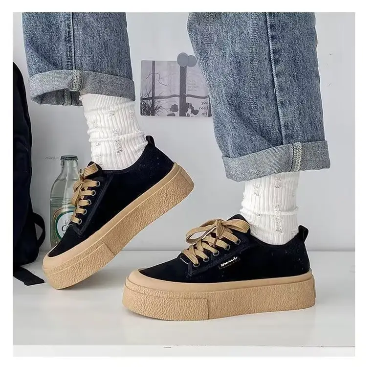 Popular Sneakers for Women, 2025 Spring New Style, Versatile, Small, Tall, Thick-Soled, Breathable Canvas Shoes for Women — feature 16