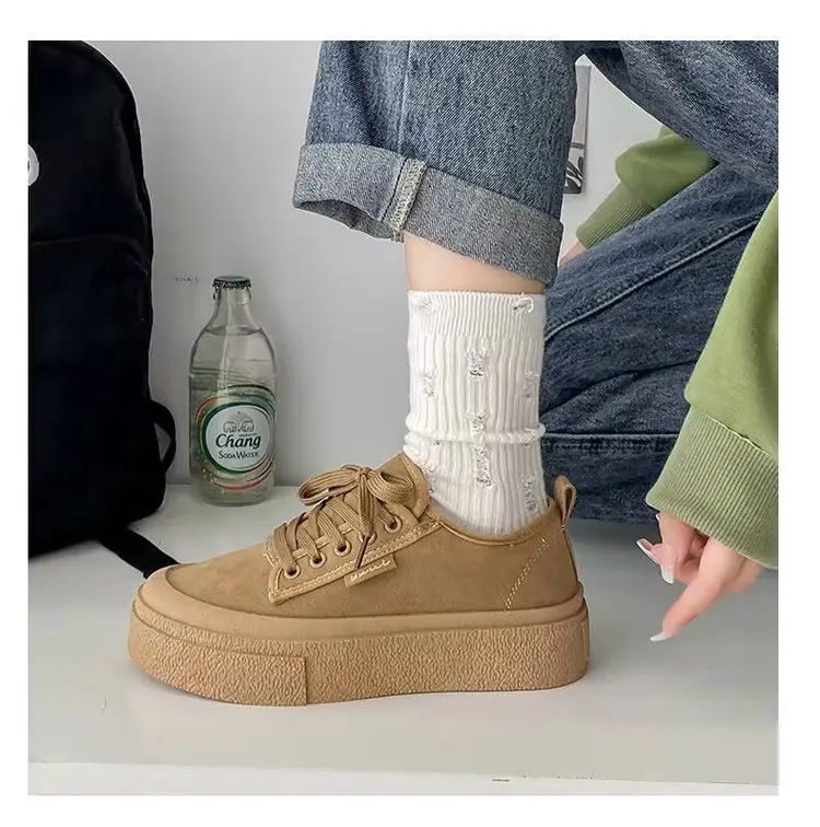 Popular Sneakers for Women, 2025 Spring New Style, Versatile, Small, Tall, Thick-Soled, Breathable Canvas Shoes for Women — feature 4