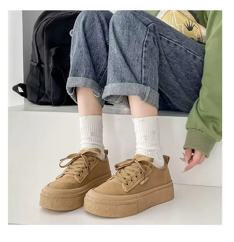 Popular Sneakers for Women, 2025 Spring New Style, Versatile, Small, Tall, Thick-Soled, Breathable Canvas Shoes for Women — feature 5