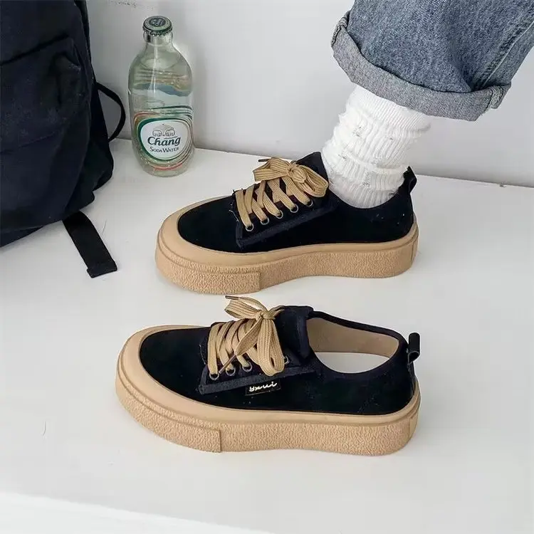 Popular Sneakers for Women, 2025 Spring New Style, Versatile, Small, Tall, Thick-Soled, Breathable Canvas Shoes for Women — feature 7