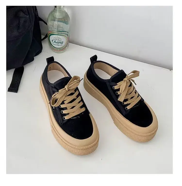 Popular Sneakers for Women, 2025 Spring New Style, Versatile, Small, Tall, Thick-Soled, Breathable Canvas Shoes for Women — feature 8