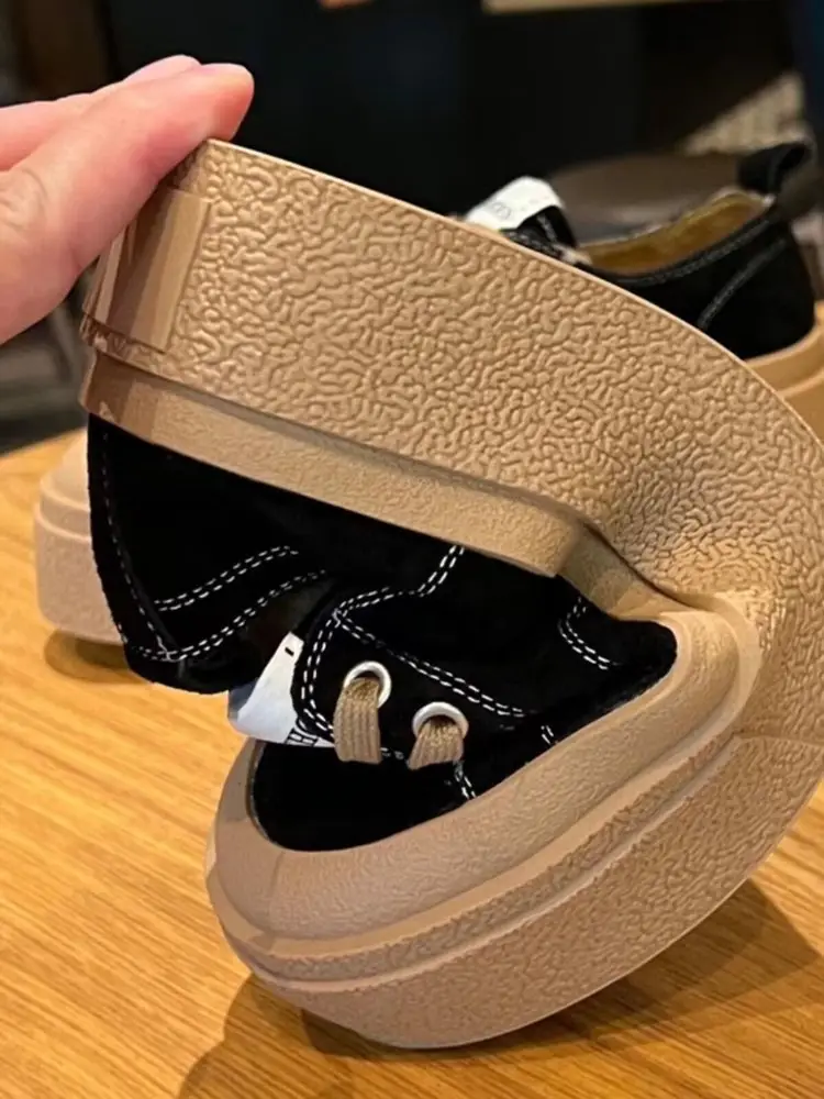Black Platform Canvas Women's Sneakers Spring 2025 — feature 2
