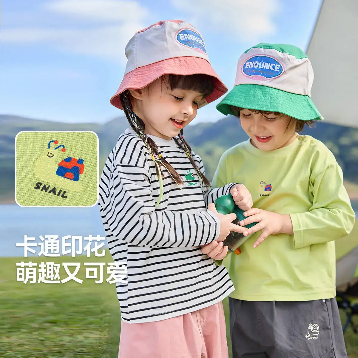 Dudu Long Sleeve T-Shirt Green Baby Girls Spring Wear