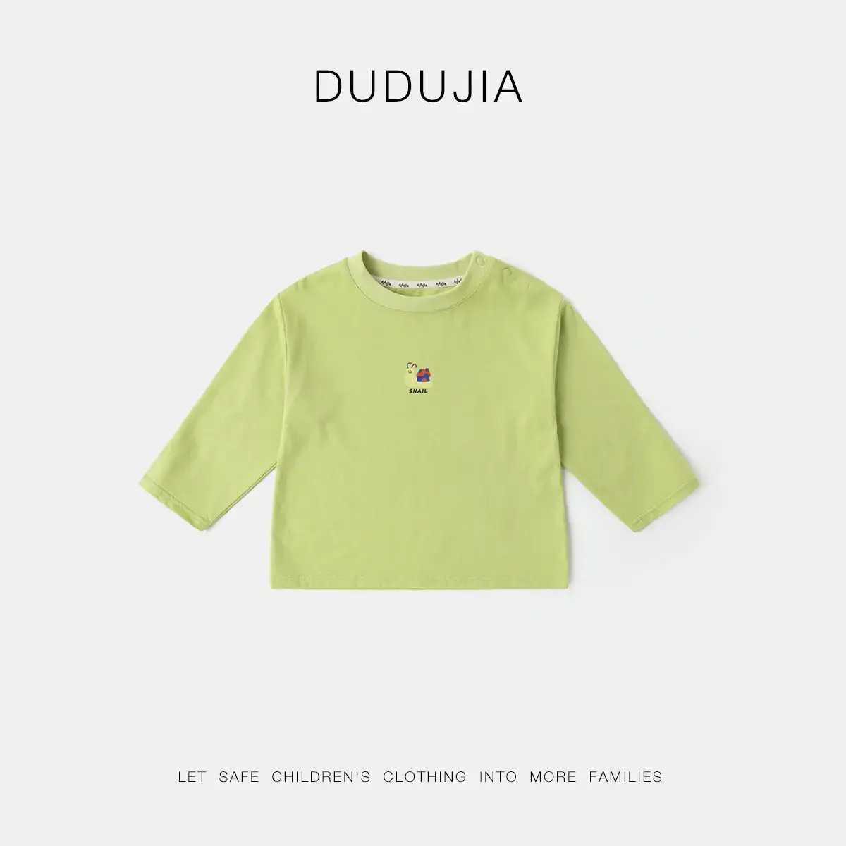 Dudu Long Sleeve T-Shirt Green Baby Girls Spring Wear