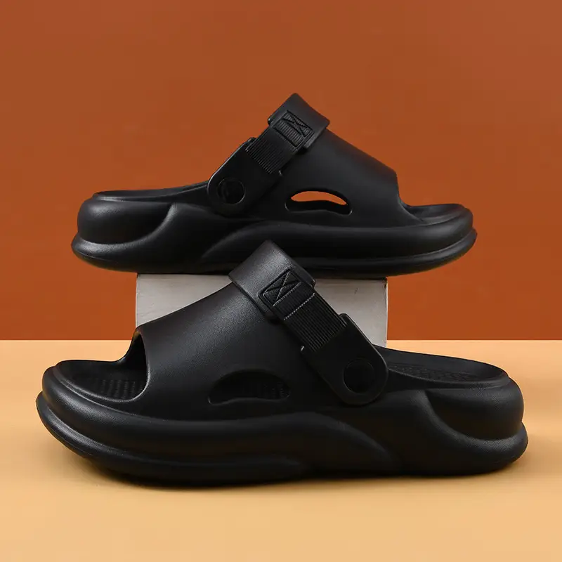Platform Sandals Women's Summer High-rise Wear-resistant Breathable Non-slip Slippers EVA Outer Wear Beach Anti-odour Shit Sandals - Image 4