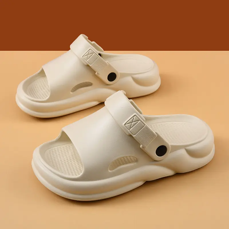 Platform Sandals Women's Summer High-rise Wear-resistant Breathable Non-slip Slippers EVA Outer Wear Beach Anti-odour Shit Sandals - Image 5