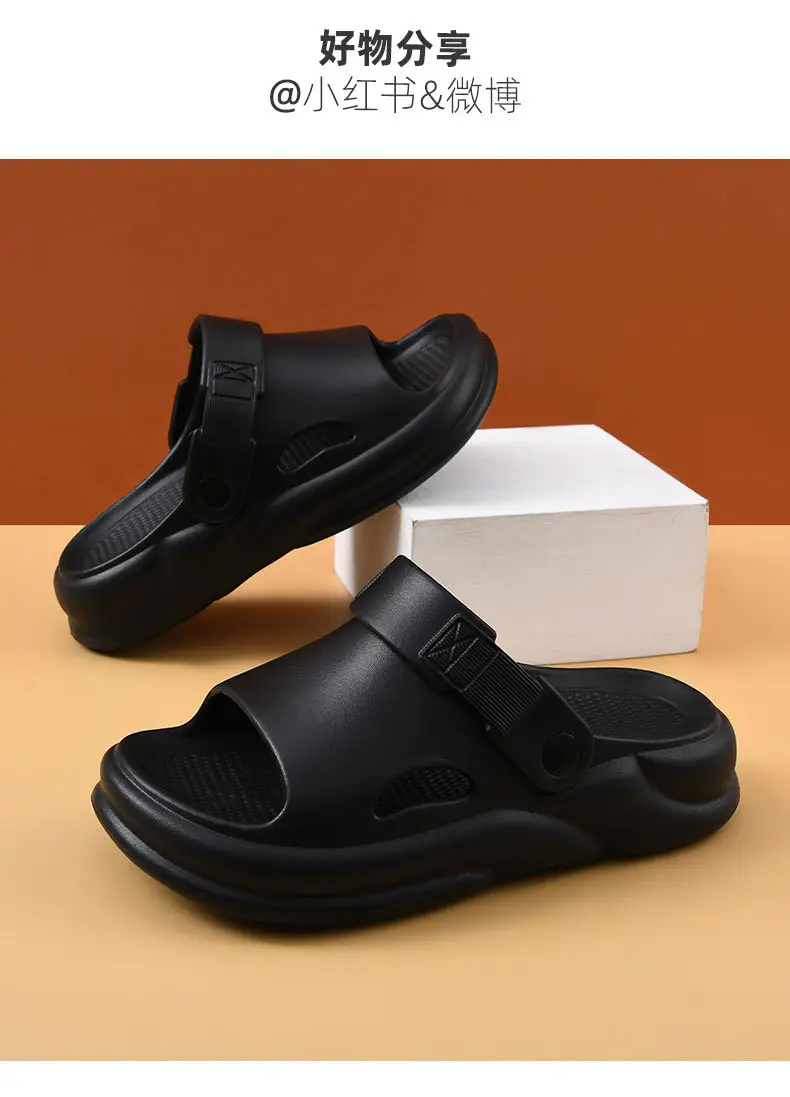 Platform Sandals Women's Summer High-rise Wear-resistant Breathable Non-slip Slippers EVA Outer Wear Beach Anti-odour Shit Sandals — feature 13