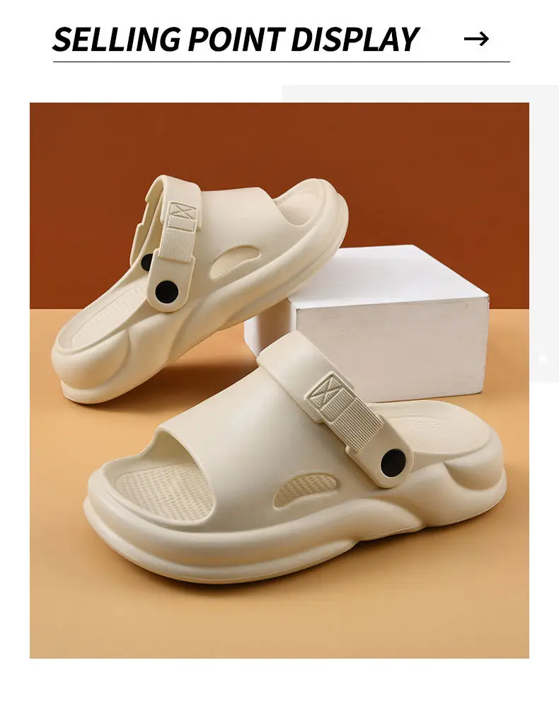 Platform Sandals Women's Summer High-rise Wear-resistant Breathable Non-slip Slippers EVA Outer Wear Beach Anti-odour Shit Sandals — feature 9