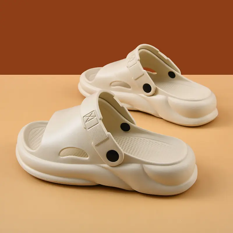 Platform Sandals Women's Summer High-rise Wear-resistant Breathable Non-slip Slippers EVA Outer Wear Beach Anti-odour Shit Sandals - Image 2