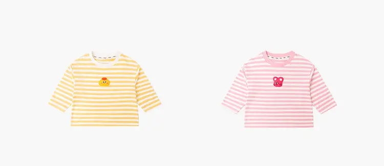 Kids Striped T-Shirt Green White DUDUJIA — feature 12