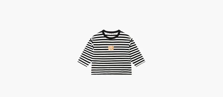 Kids Striped T-Shirt Green White DUDUJIA — feature 13