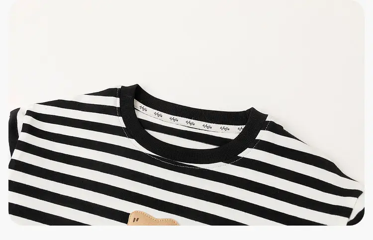 Kids Striped T-Shirt Green White DUDUJIA — feature 20