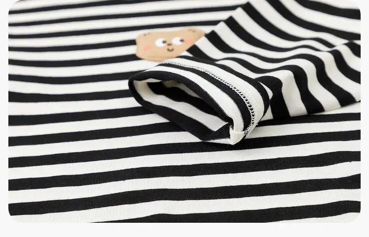 Kids Striped T-Shirt Green White DUDUJIA — feature 21