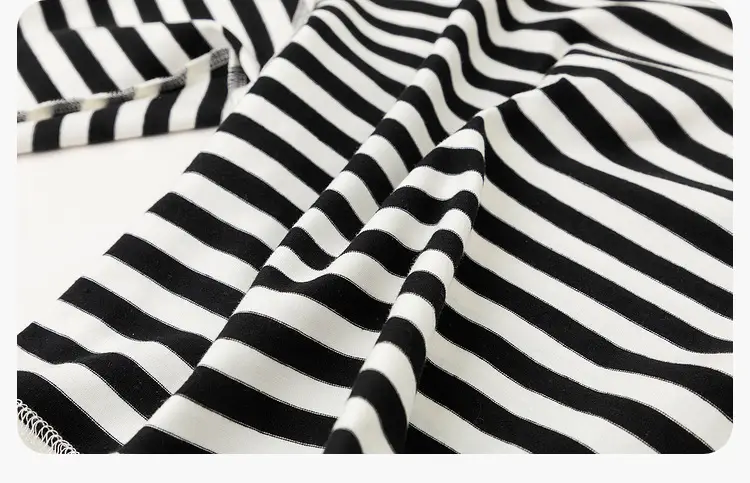 Kids Striped T-Shirt Green White DUDUJIA — feature 22