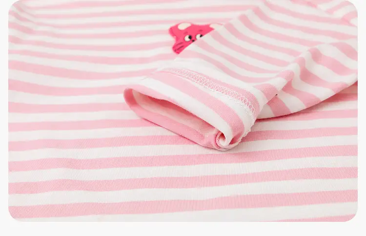 Kids Striped T-Shirt Green White DUDUJIA — feature 27