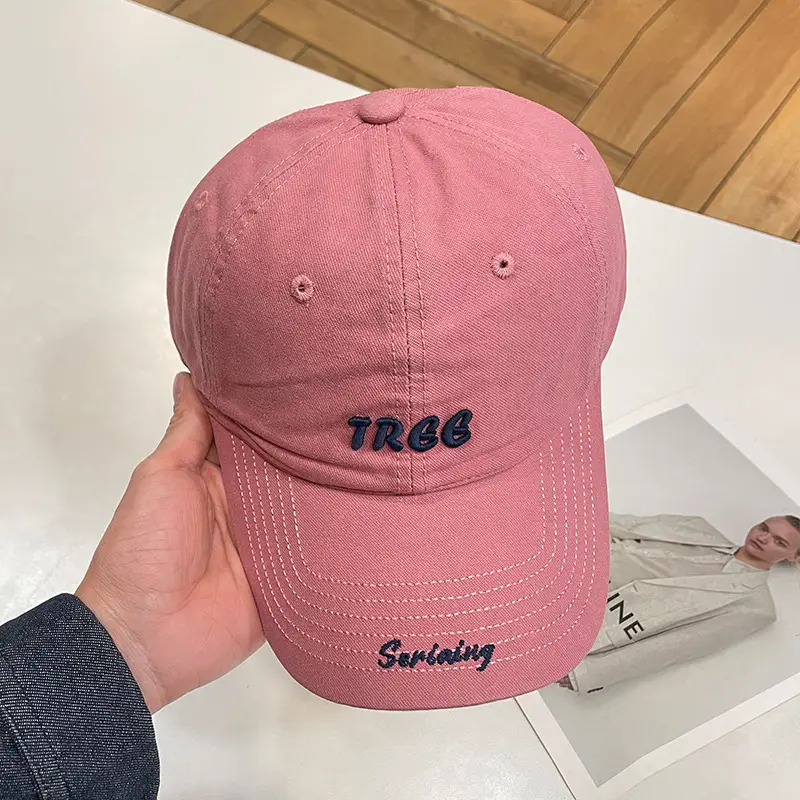 Men's White Tree Embroidered Cap 13cm Baseball — feature 24