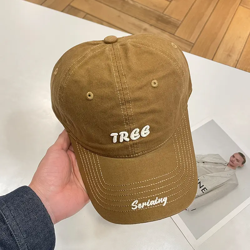 Men's White Tree Embroidered Cap 13cm Baseball — feature 25