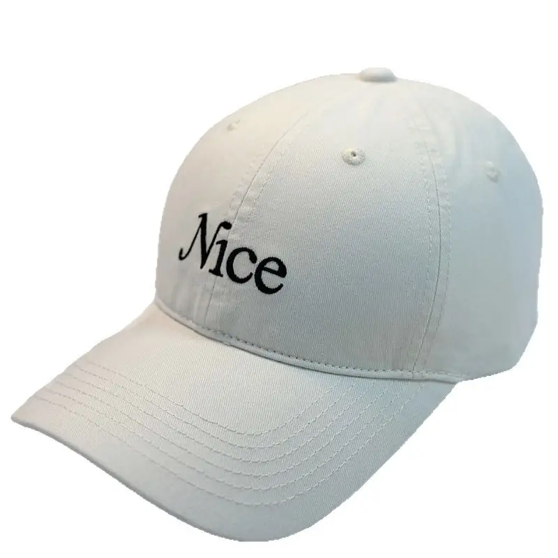 Red Embroidered Baseball Cap with "Nice" Text - Image 12