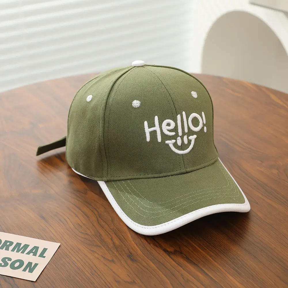 Hello Smiley Korean Baby Cap Black 2025 — feature 1