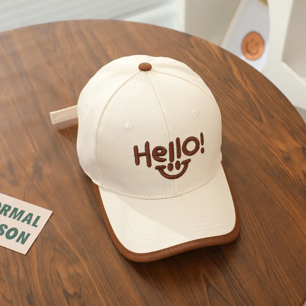 Hello Smiley Korean Baby Cap Black 2025 — feature 10