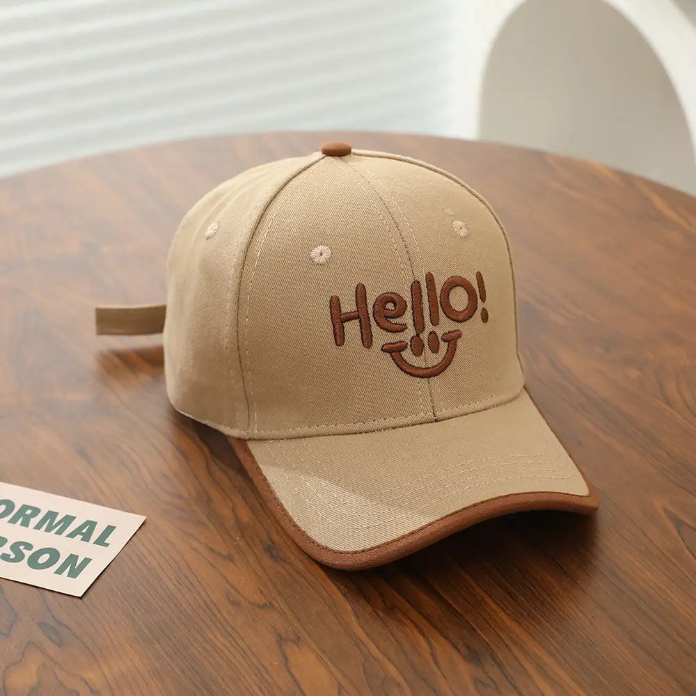 Hello Smiley Korean Baby Cap Black 2025 — feature 4