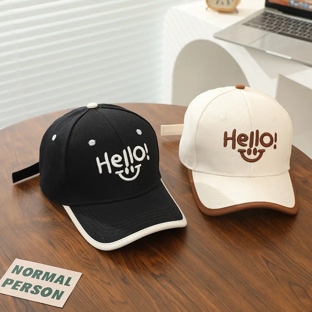 Hello Smiley Korean Baby Cap Black 2025 — feature 6