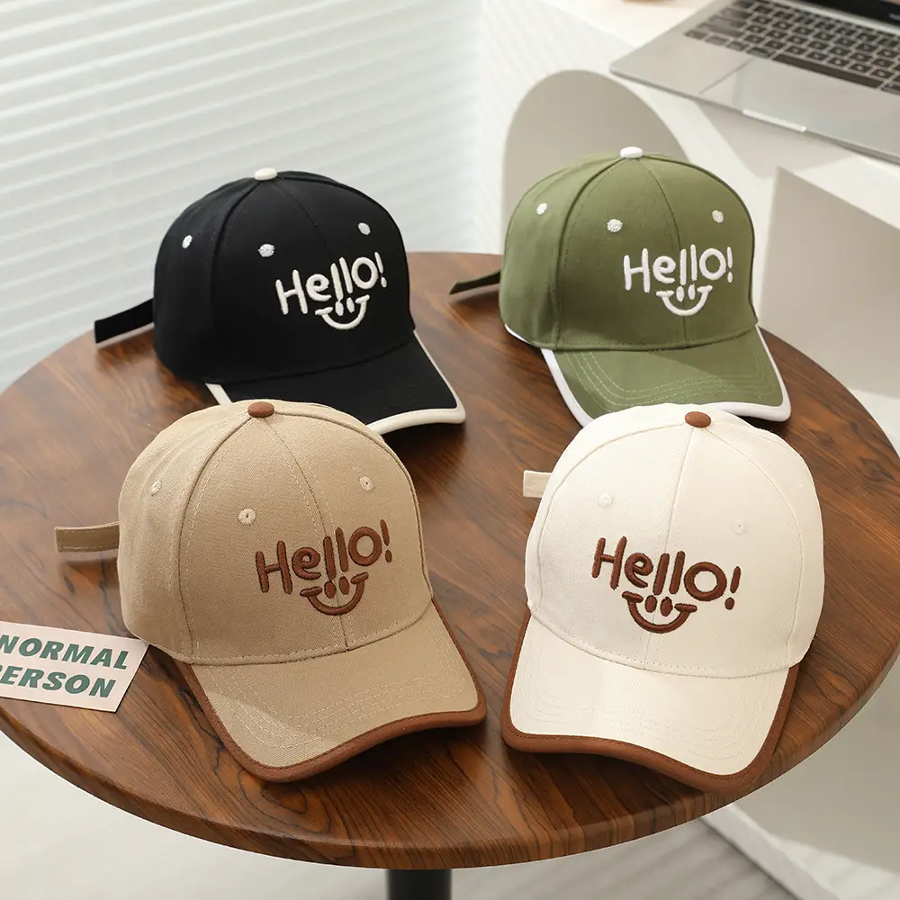 Hello Smiley Korean Baby Cap Black 2025 — feature 7