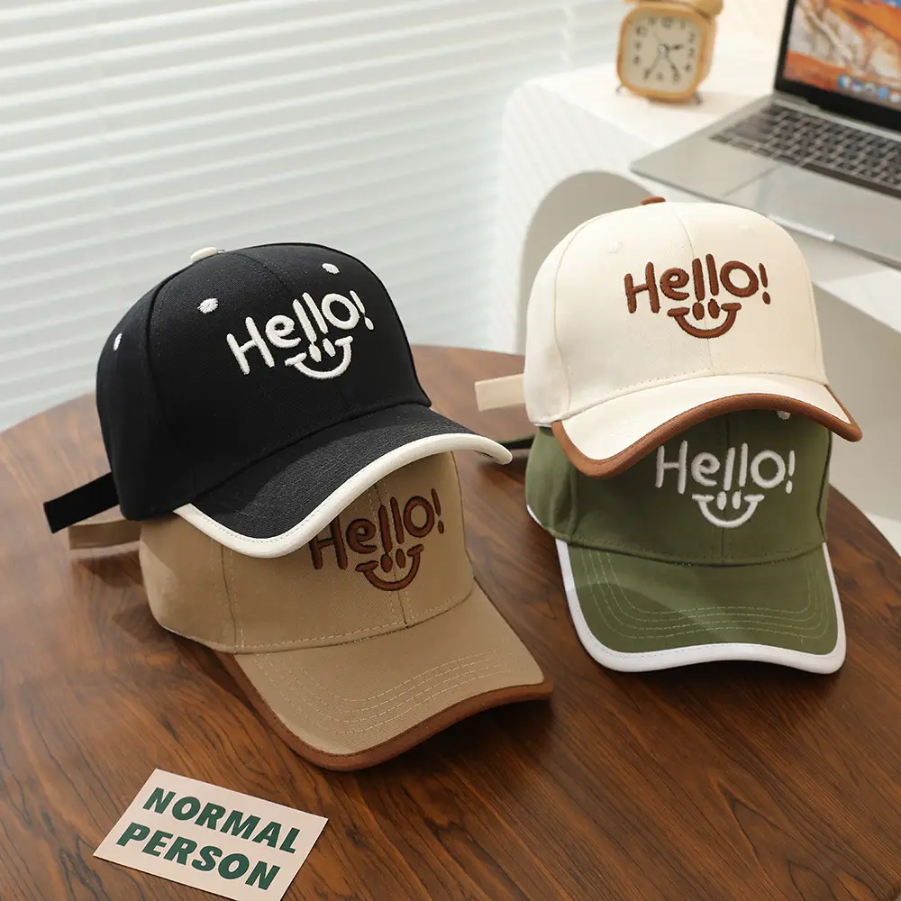 Hello Smiley Korean Baby Cap Black 2025 — feature 9