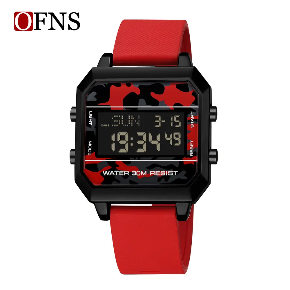 OFNS Military Style Square Watch for Men - Image 6