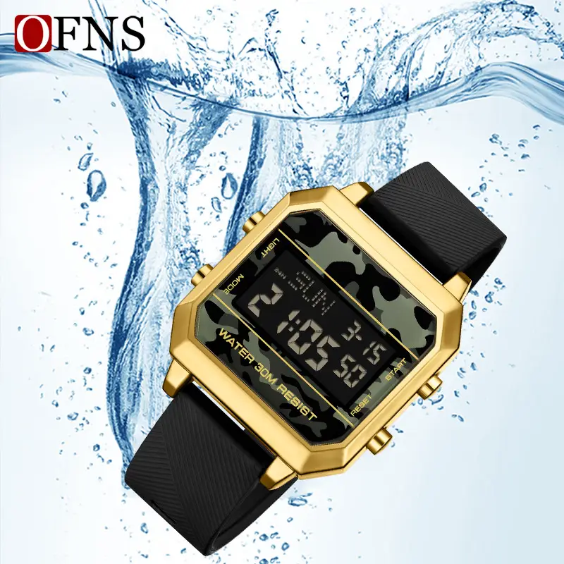 OFNS Military Style Square Watch for Men - Image 7