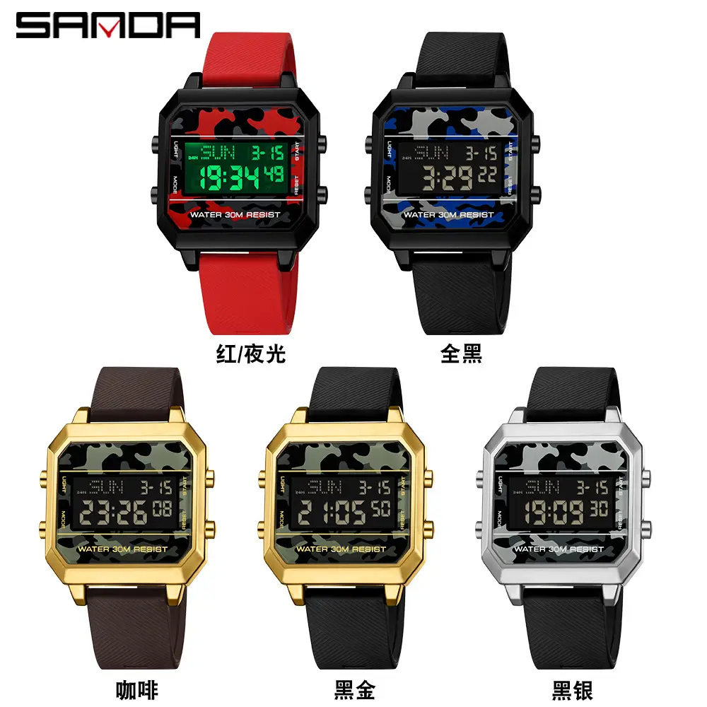 OFNS Military Style Square Watch for Men - Image 9