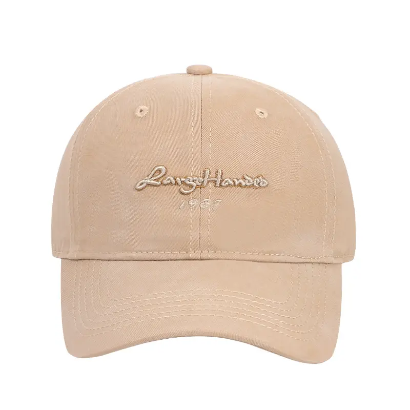 Vintage Letter Embroidered Grey Baseball Cap for Men Women - Image 12