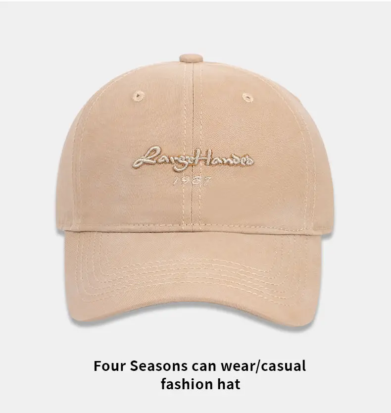Vintage Letter Embroidered Grey Baseball Cap for Men Women — feature 15