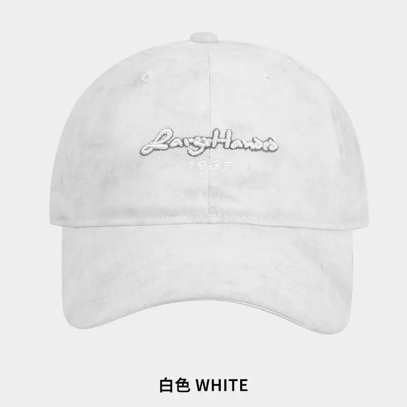 Vintage Letter Embroidered Grey Baseball Cap for Men Women - Image 7