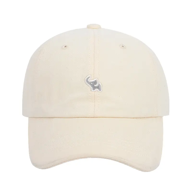 Korean Style Wash Embroidered Baseball Cap Men Women