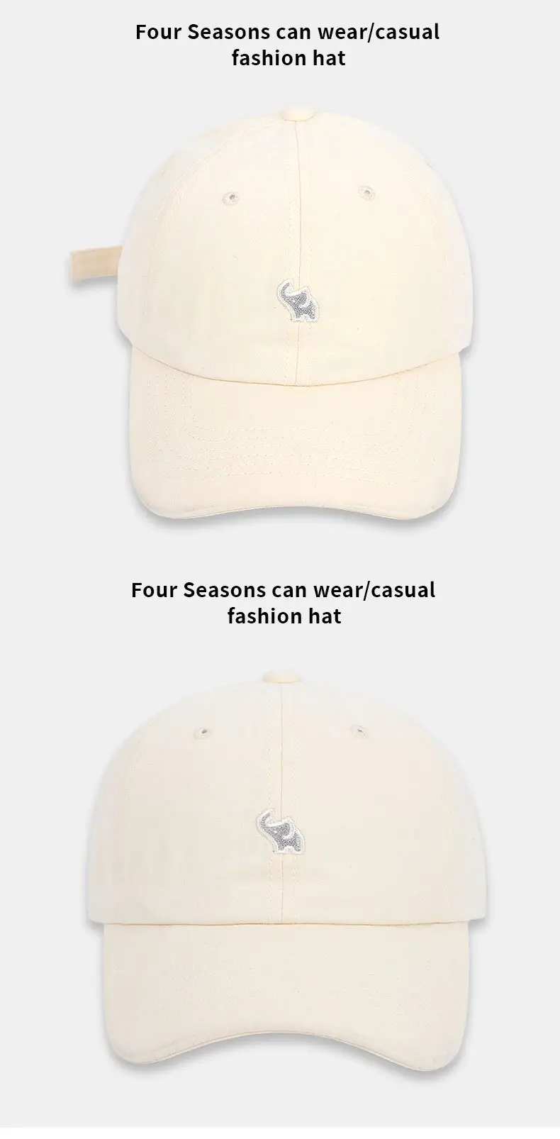Korean Style Wash Embroidered Baseball Cap Men Women — feature 11