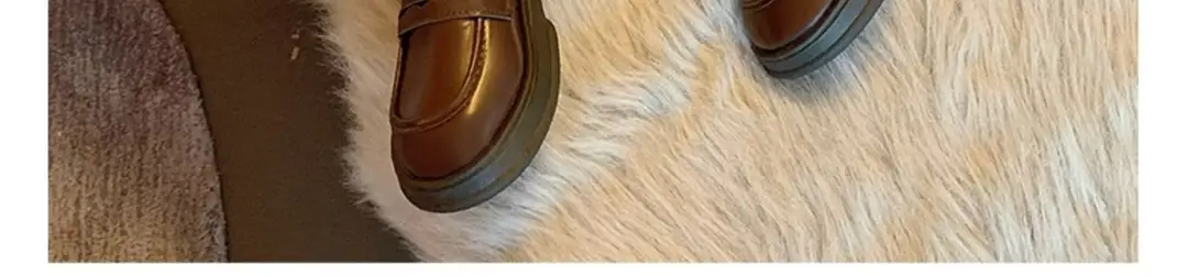 Japanese Small Leather Shoes Women's 2025 Autumn New British Style Black Platform Loafers One-Pedal JK Uniform Shoes — feature 13