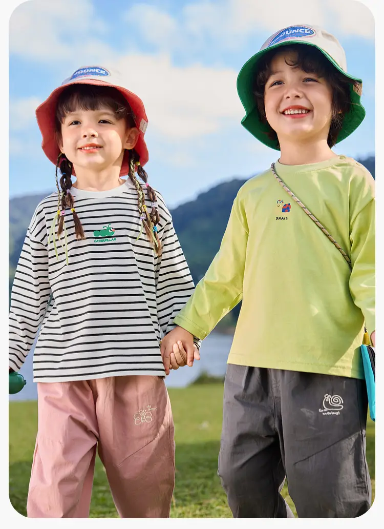Dudu Home Long Sleeve T-Shirt Cream Baby Boys Girls Spring — feature 24