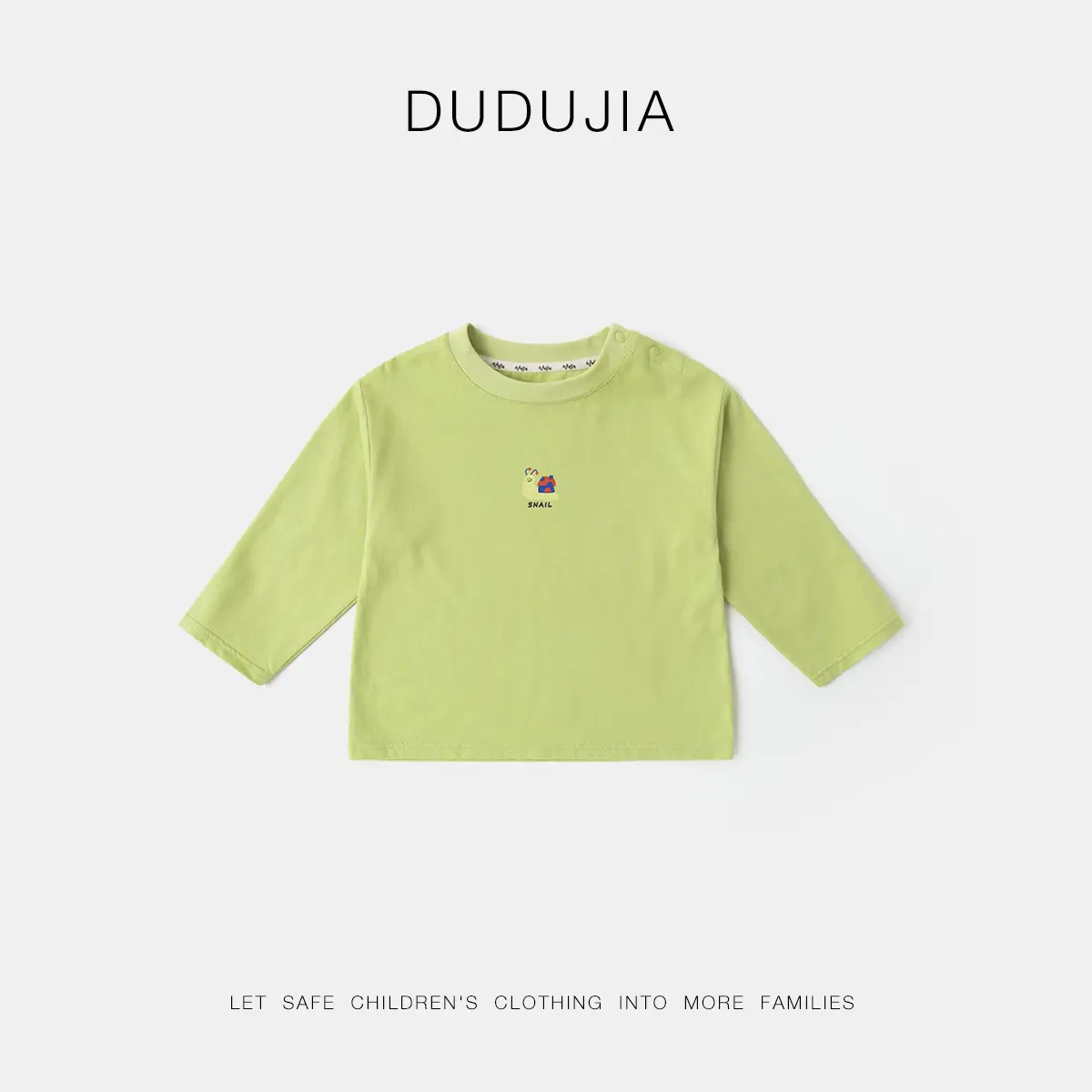 Dudu Home Long Sleeve T-Shirt Cream Baby Boys Girls Spring - Image 2