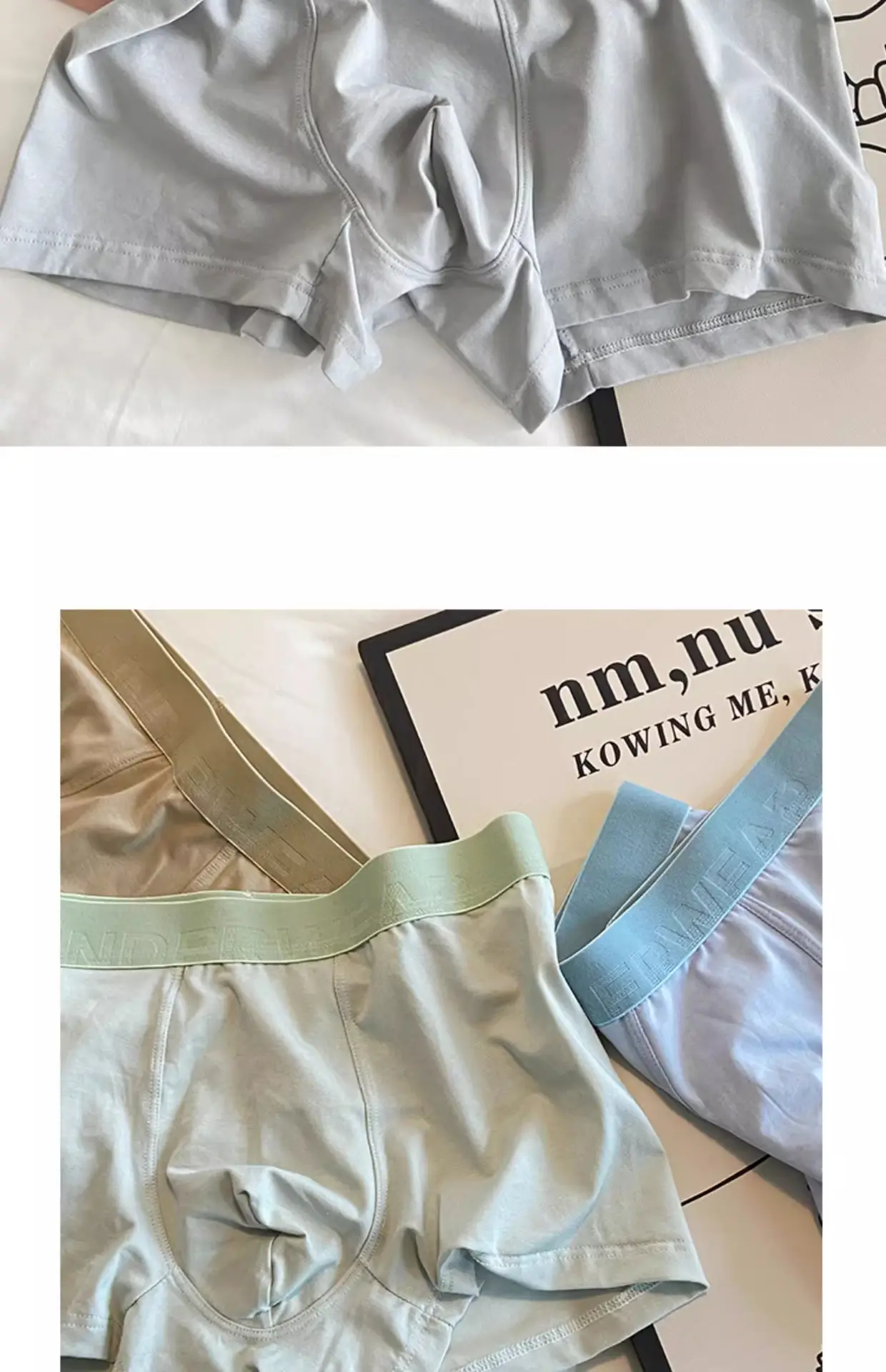Men's 5Pc Anti-Bacterial Cotton Shorts Set — feature 29