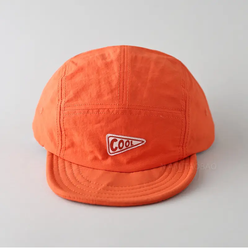 Purple Cotton Baseball Cap with Logo and Eave — feature 12