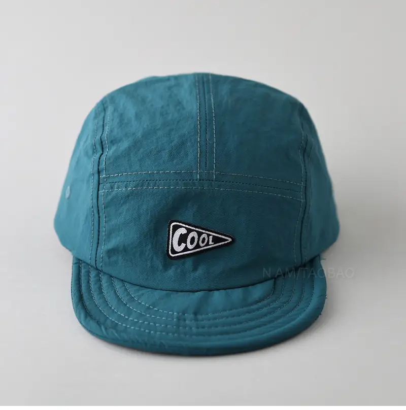 Purple Cotton Baseball Cap with Logo and Eave — feature 15