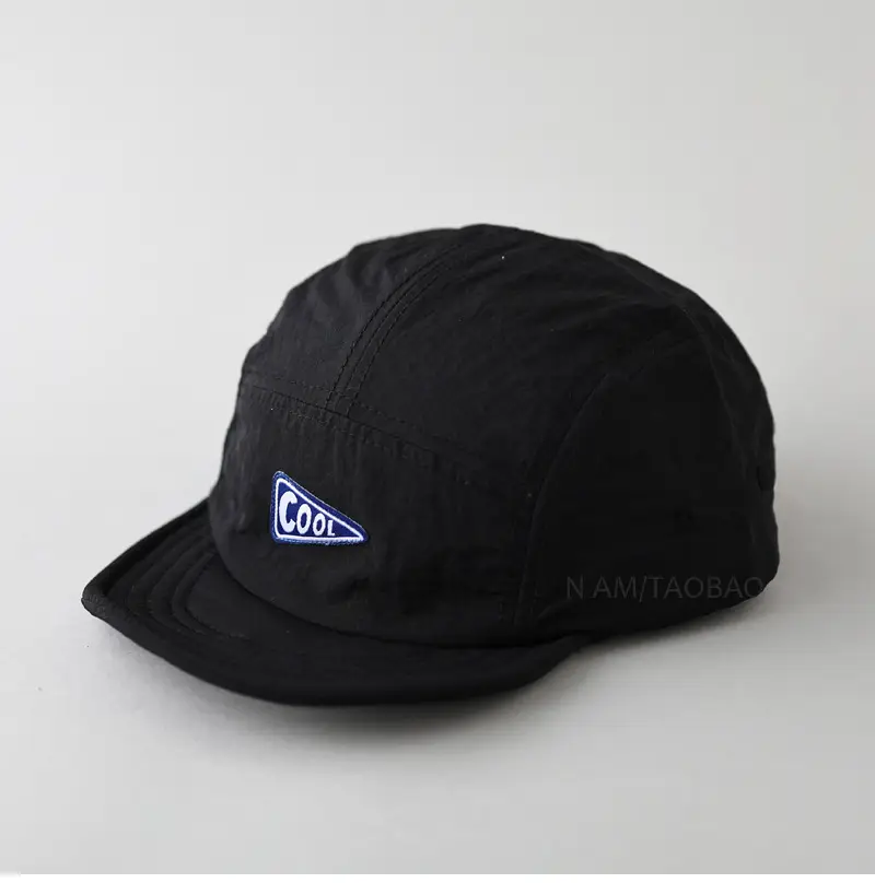 Purple Cotton Baseball Cap with Logo and Eave - Image 2