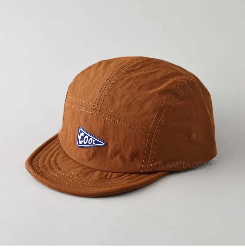 Purple Cotton Baseball Cap with Logo and Eave - Image 6