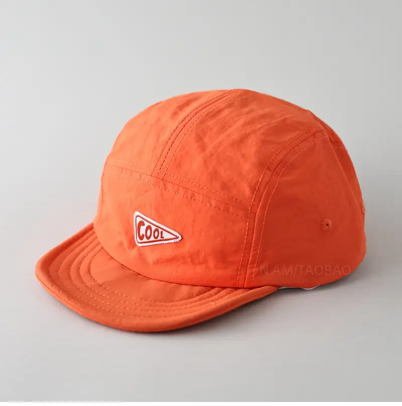 Purple Cotton Baseball Cap with Logo and Eave - Image 7